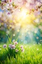 Spring Background With Bokeh Royalty Free Stock Photo