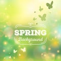 Spring background vector illustration Royalty Free Stock Photo
