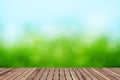 Spring background with wooden floor Royalty Free Stock Photo