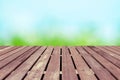 Spring background with wooden floor Royalty Free Stock Photo