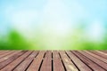 Spring background with wooden floor Royalty Free Stock Photo