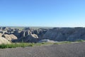 Spring in Badlands National Park: Looking South at Geologic Formations Near the White River Valley Overlook Along the Loop Road Royalty Free Stock Photo