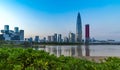 Spring bamboo tower, a landmark building in Shenzhen Bay, Shenzhen, China Royalty Free Stock Photo