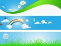 Spring Banners Royalty Free Stock Photo