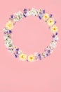 Spring Beltane Blossom Flower Wreath Royalty Free Stock Photo