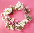 Spring blossom wreath