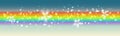 Spring Bokeh Banner Design on Rainbow Gradient Background Royalty Free Stock Photo