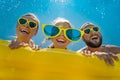 Spring break! Happy family having fun on summer vacation Royalty Free Stock Photo