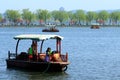 The spring breeze TaoGongLiuLu attraction The west lake bai causeway Royalty Free Stock Photo