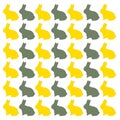 SPRING BUNNIES DESIGN PATTERN TEXTURE Royalty Free Stock Photo