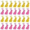Spring Bunnies Spring Design Pattern Texture Royalty Free Stock Photo