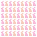 Spring Bunnies Spring Design Pattern Texture Royalty Free Stock Photo