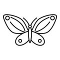 Spring butterfly icon, outline style