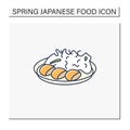 Spring cabbage color icon