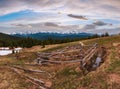 Spring Carpathian mountains Royalty Free Stock Photo