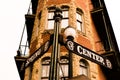 Spring and Center Streets signs in downtown Eureka Springs, Arkansas Royalty Free Stock Photo