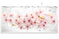 In spring, the cherry blossoms are in full bloom. Neural network AI generated