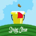 Spring clean concept image