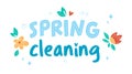 Spring cleaning concept. Housework concept. Isolated Vector illustrations