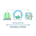 Spring cleaning concept icon