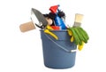 Spring Cleaning Supplies Royalty Free Stock Photo