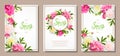 Spring collection backgrounds with peones