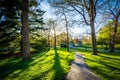 Spring color and walkway at Notre Dame of Maryland University, i