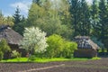 Spring come to an old Ukranian farm