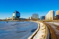 Spring coming to city of Minsk. National library