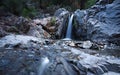 Spring Creek waterfall on South Yuba River Royalty Free Stock Photo