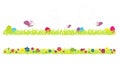 Spring cute grass vector illustration