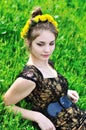 Spring dandelion teen Royalty Free Stock Photo