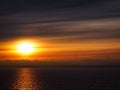 dawn in the Gulf of Finland Royalty Free Stock Photo