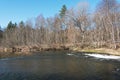 Spring day, Abava river, Latvia. Royalty Free Stock Photo