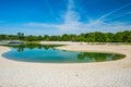 Lake Bundek in park in Zagreb, Croatia Royalty Free Stock Photo