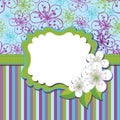 Spring Design template.Cherry flowers background a Royalty Free Stock Photo