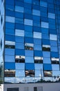 Spring District, reflective glass of new commercial building