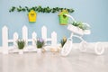 Easter location for children. Easter interior Royalty Free Stock Photo