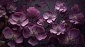 Spring elegance, Abstract background, accentuated with purple flowers