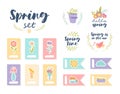 Spring elements set Royalty Free Stock Photo