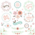 Spring Elements Set Royalty Free Stock Photo