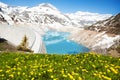 Spring at Emosson Dam Royalty Free Stock Photo