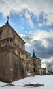 Spring evening Pidhirtsi Castle view (Ukraine)