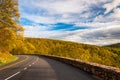 Spring evening on Skyline Drive in Shenandoah National Park, VA Royalty Free Stock Photo