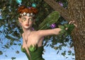 Spring Fairy in Fantasy Garden Royalty Free Stock Photo