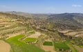 Spring farmland gansu china Royalty Free Stock Photo