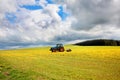 Spring farmwork in the fields