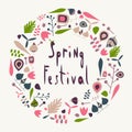 Spring festival circle