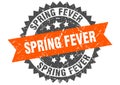 Spring fever stamp. spring fever grunge round sign. Royalty Free Stock Photo