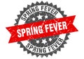 Spring fever stamp. spring fever grunge round sign. Royalty Free Stock Photo